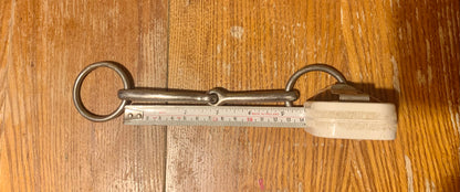 5” small ring thin jointed loose ring snaffle