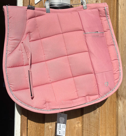 New with tag  size small/pony  Equestrian synergy saddle pad rose/silver