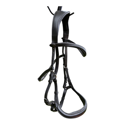 Horsemanship saddlery/Benz equestrian black cob size  anatomical leather bridle