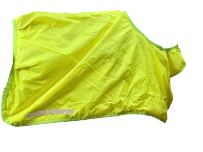 Waterproof yellow hi viz fluorescent aerborn exercise sheet rug 4’0”