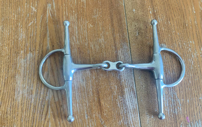 5” French link full cheek snaffle