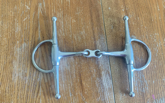 5” French link full cheek snaffle