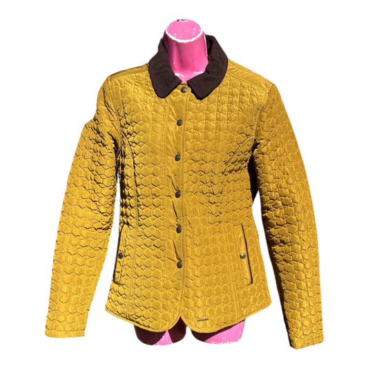 Toggi Quilted Country Jacket – Moss Green/mustard  – UK 12