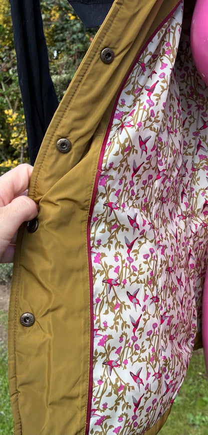 Toggi Quilted Country Jacket – Moss Green/mustard  – UK 12