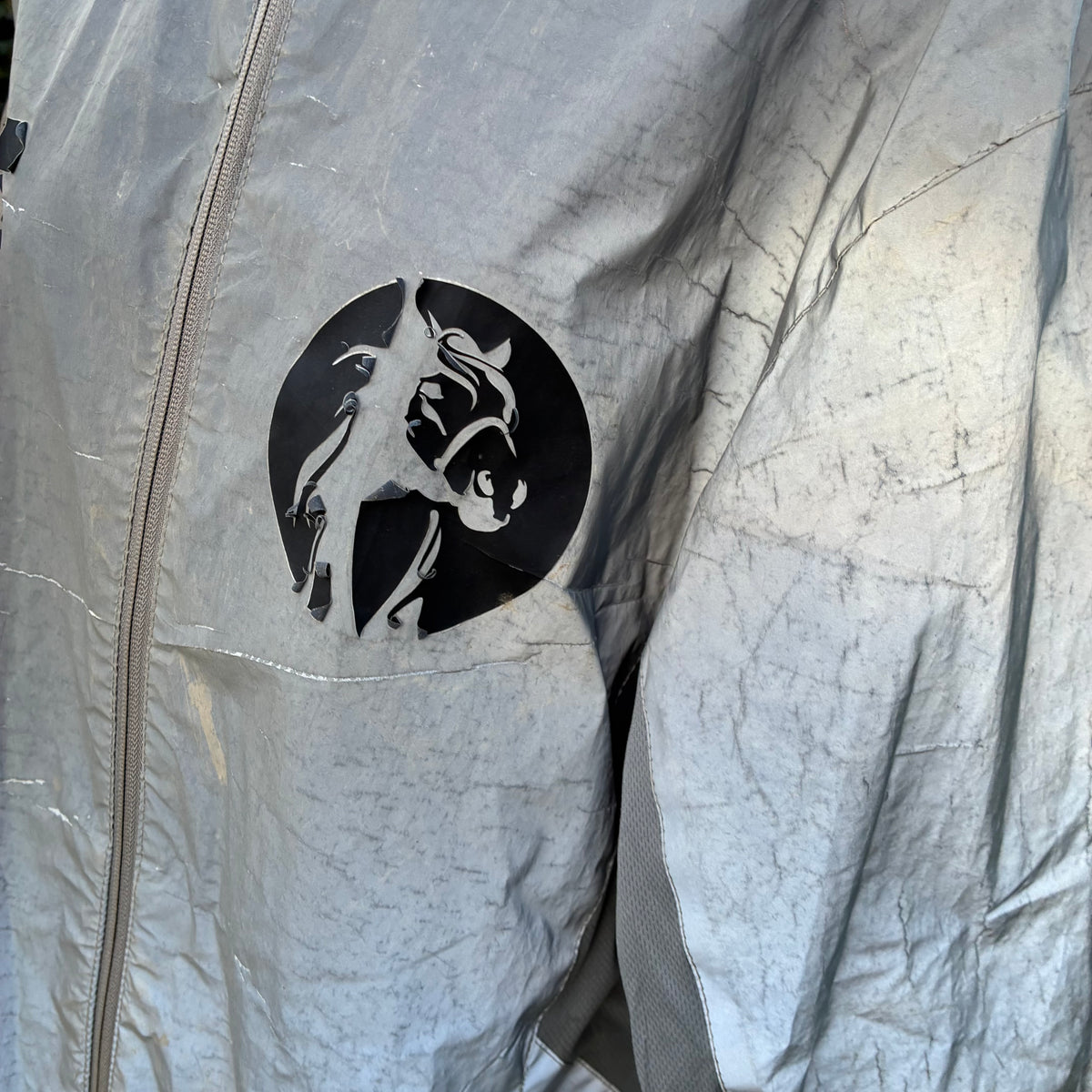 Hi visibility hi-viz waterproof riding/hacking  jacket with pockets size large