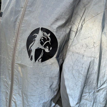 Hi visibility hi-viz waterproof riding/hacking  jacket with pockets size large
