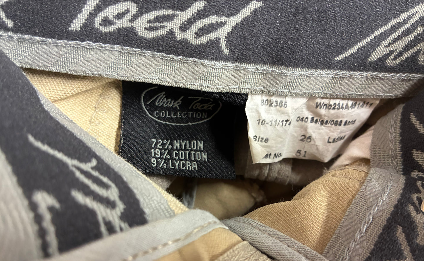 Mark Todd full suede seat breeches size ladies  26