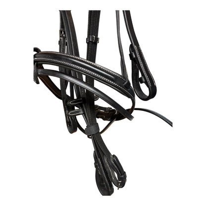 New with tag
USG black full size athena anatomical leather bridle