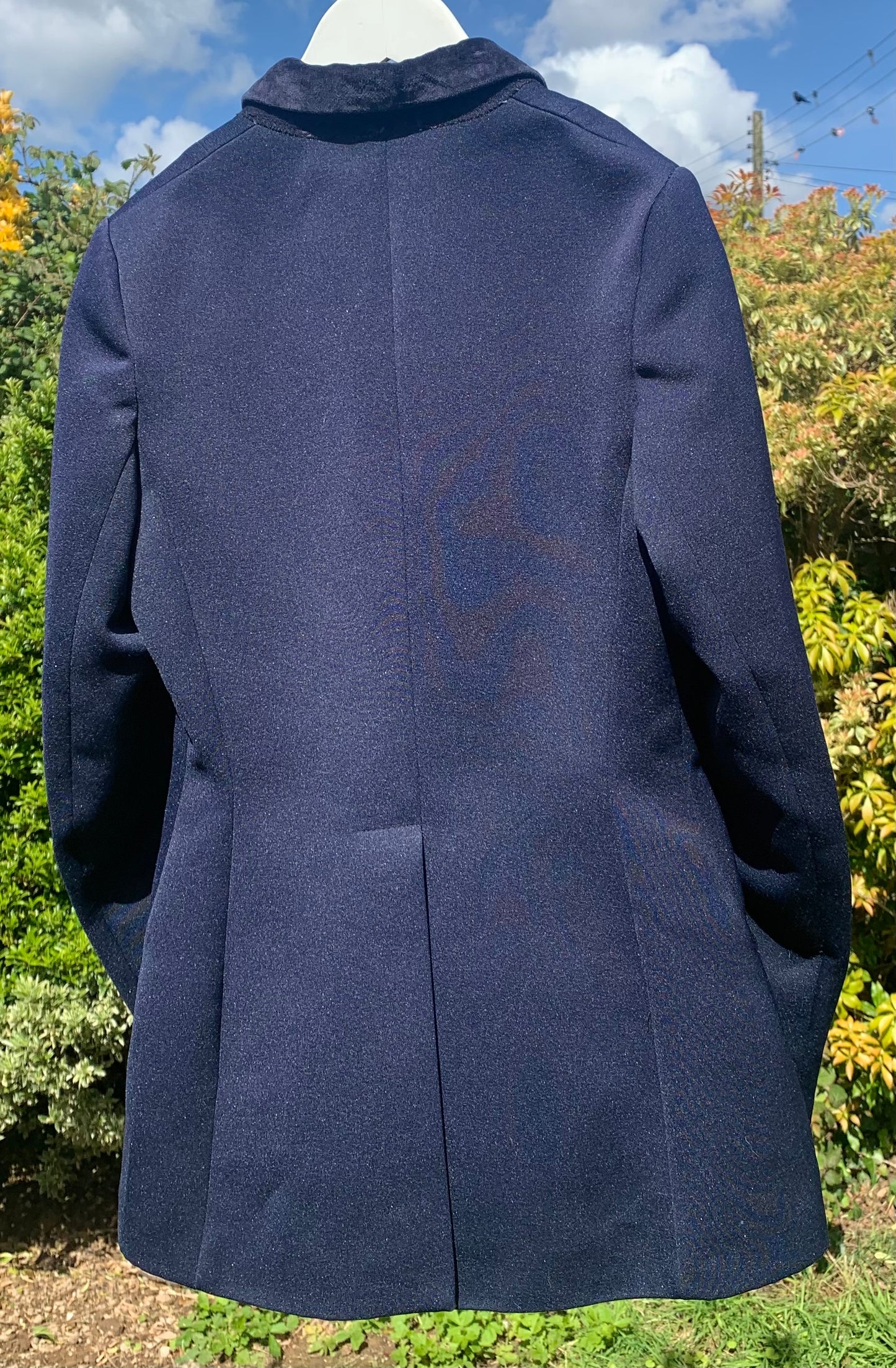 Harris Meyer saddle masters navy show competition jacket with velvet collar approx size 32