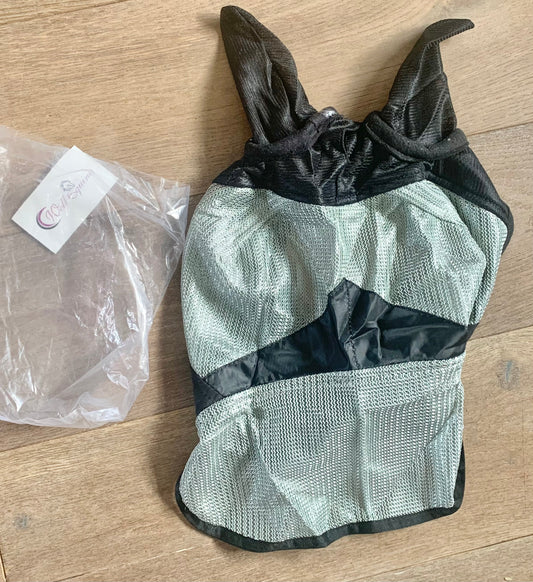 New pony size mesh fly mask with nose & forelock hole ref1