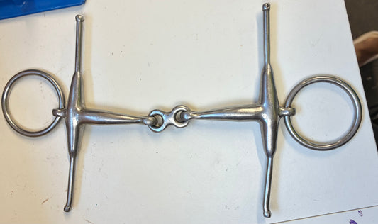 6" full cheek french link snaffle bit