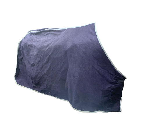 5’6” navy and light blue cotton sheet