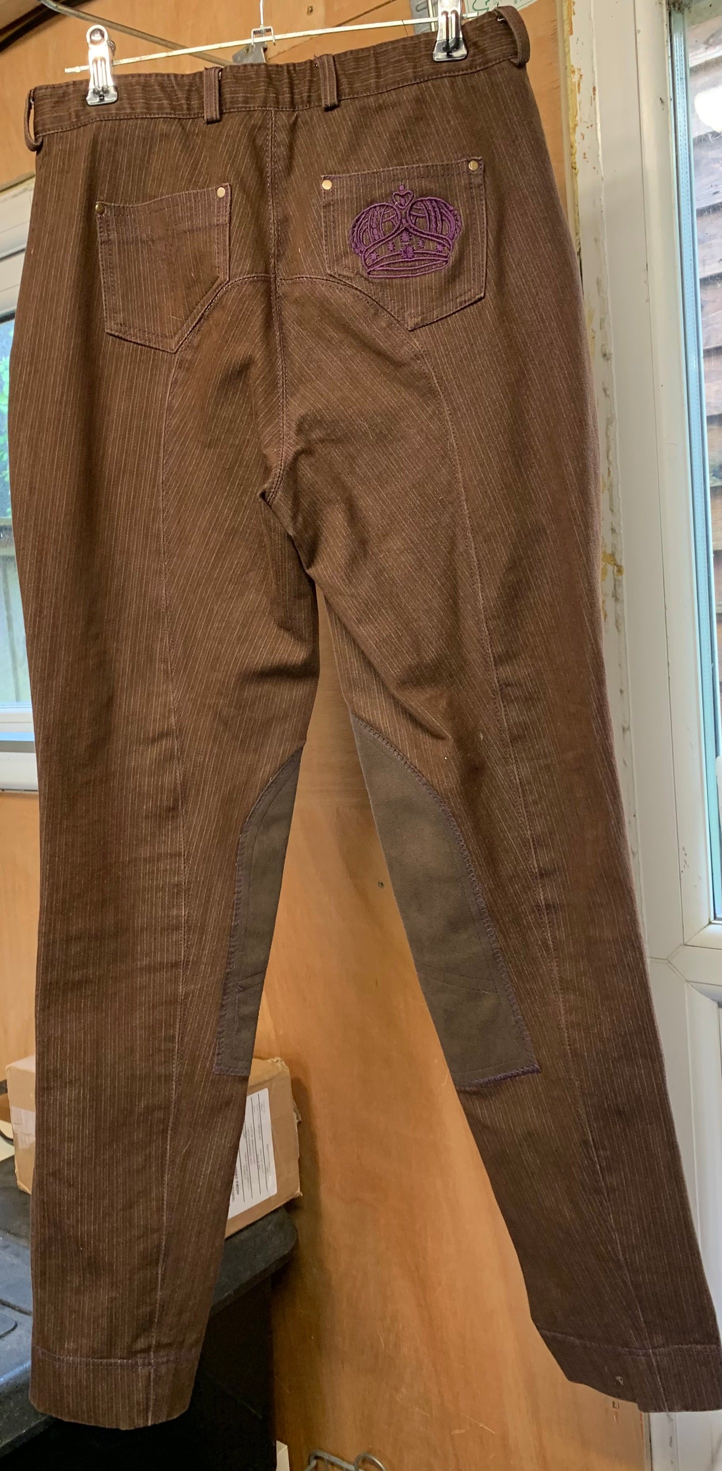 Sherwood Forest Chester Ladies brown denim Jodhpurs size 10/28