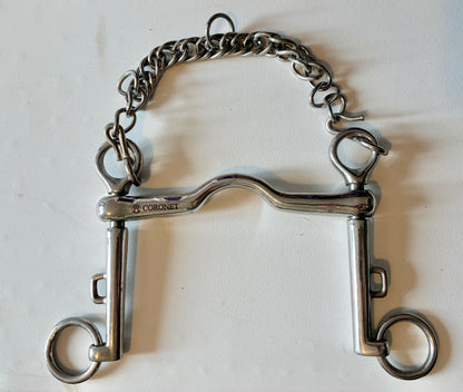 5” ported Weymouth sliding cheek Pelham