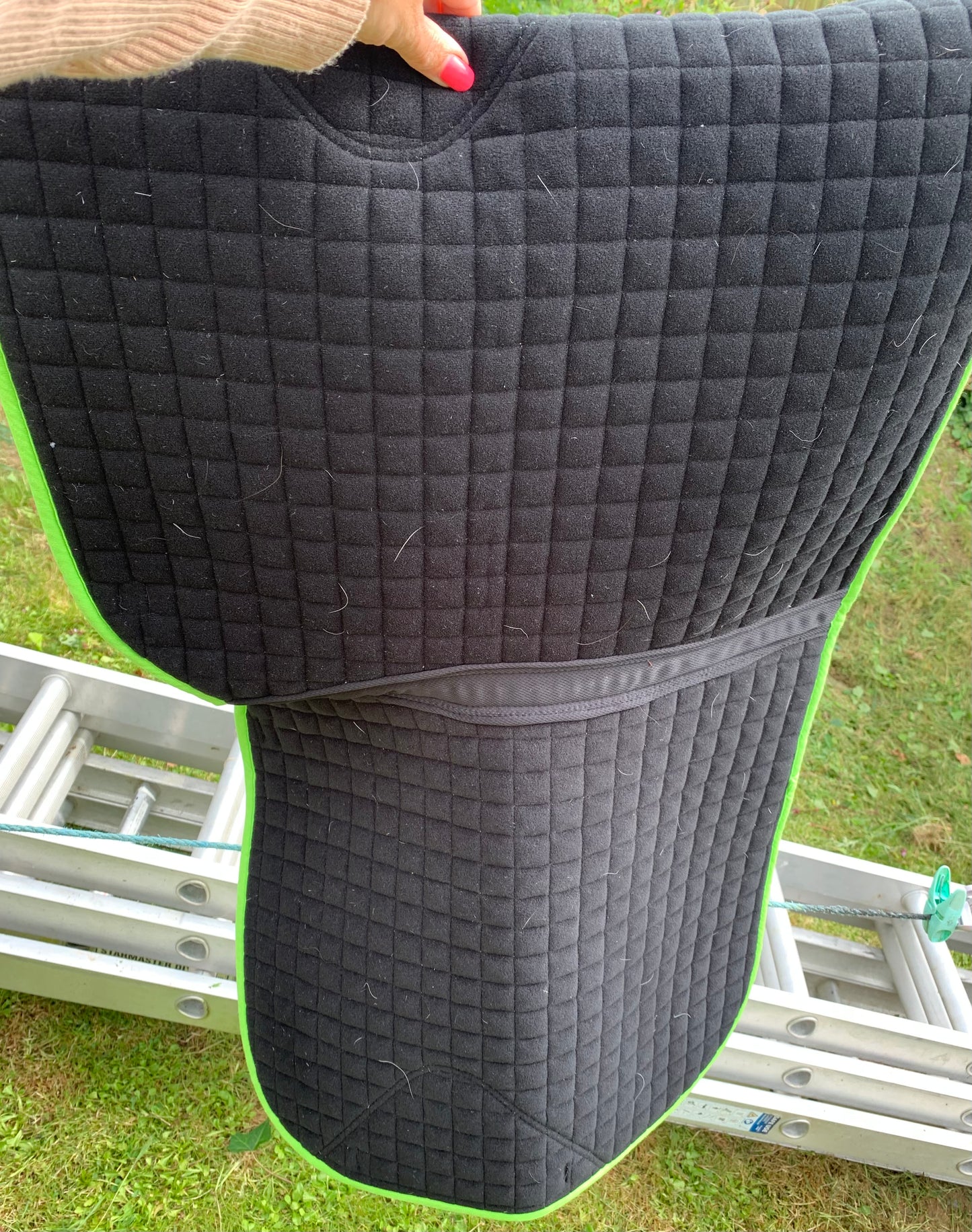 Weatherbeeta pony size lime green dressage saddle pad