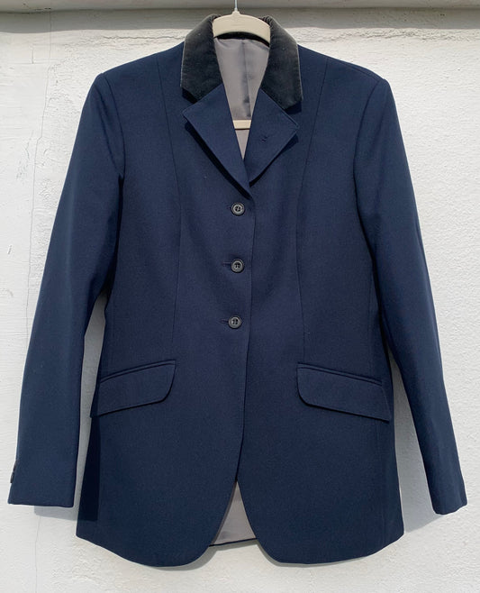 Mears navy show jacket with velvet collar size 34