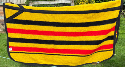 Shires Newmarket Stripe 100% Wool Full Size Exercise Sheet Rug 4’3”
