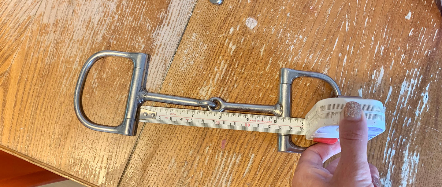 5” D ring ring jointed snaffle