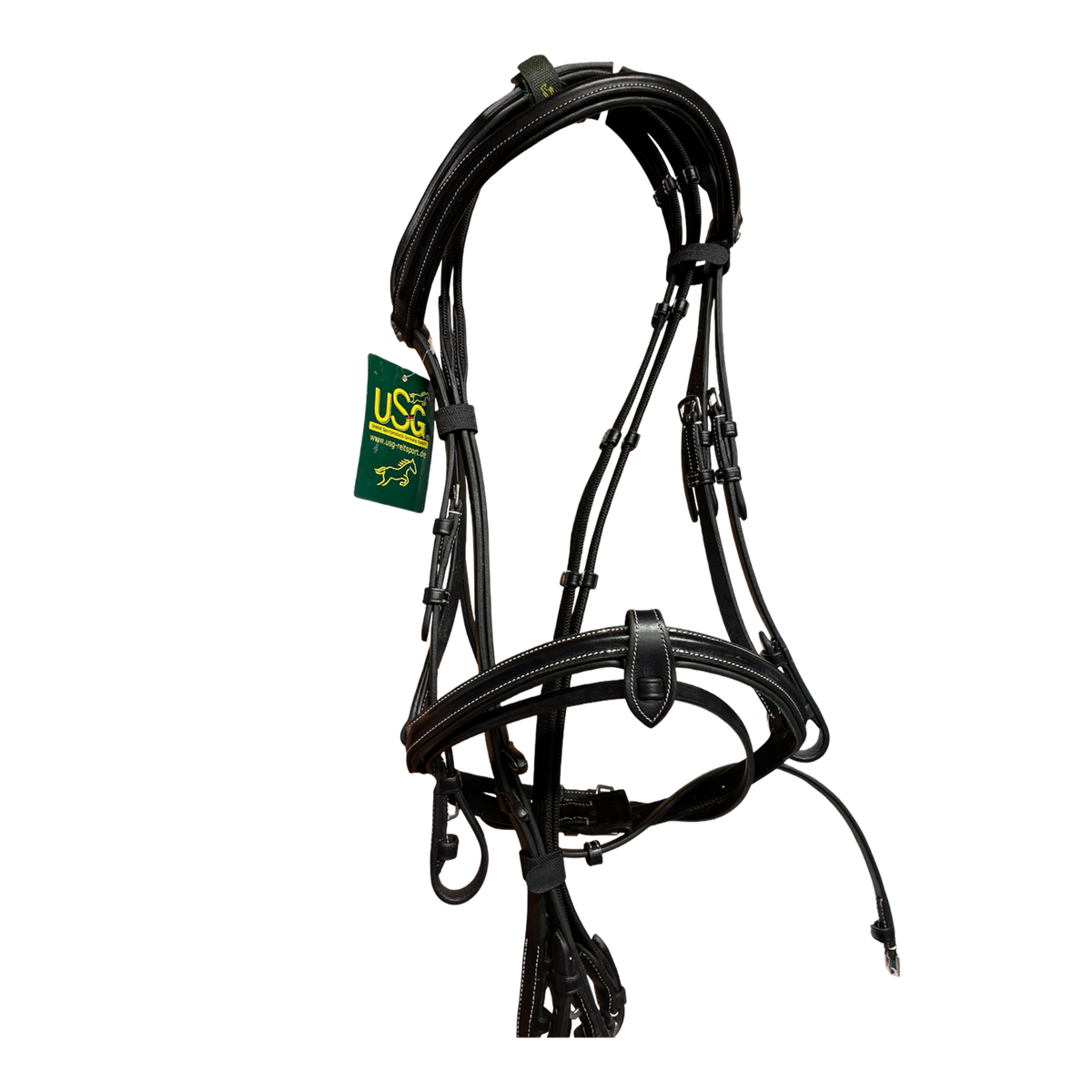 New with tag
USG black full size athena anatomical leather bridle