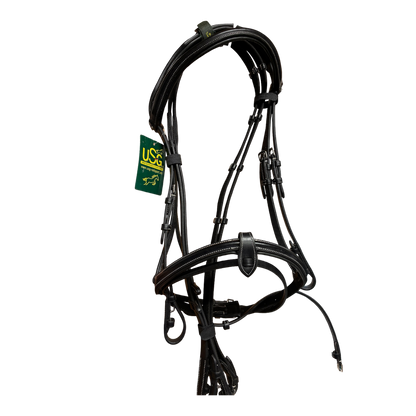 New with tag
USG black full size athena anatomical leather bridle