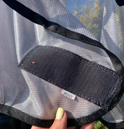 Pony size fly mask soft mesh