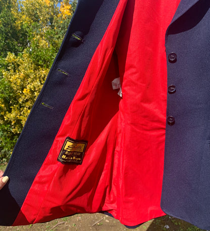 Harris Meyer saddle masters navy show competition jacket with velvet collar approx size 32