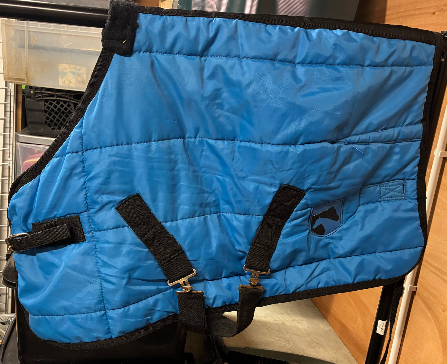 3’0” light/medium weight blue stable rug