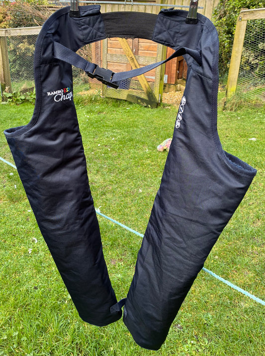 Horseware Rambo Kids warm fleece Lined Chaps - Navy 7-9 years