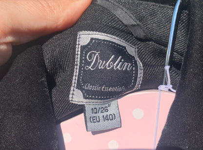 Child’s black Dublin show jacket age 10/26”