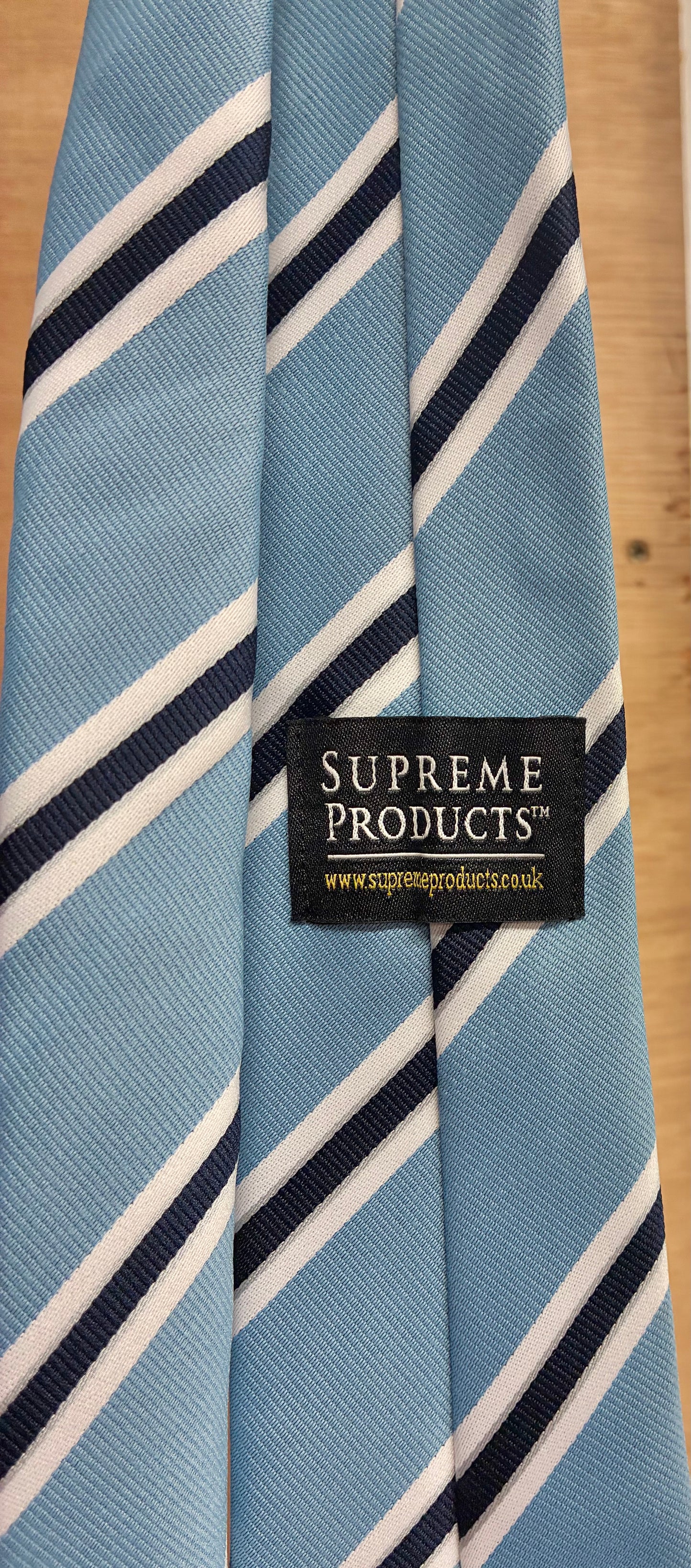 NEW Show Tie by Supreme Products Navy/blue stripe