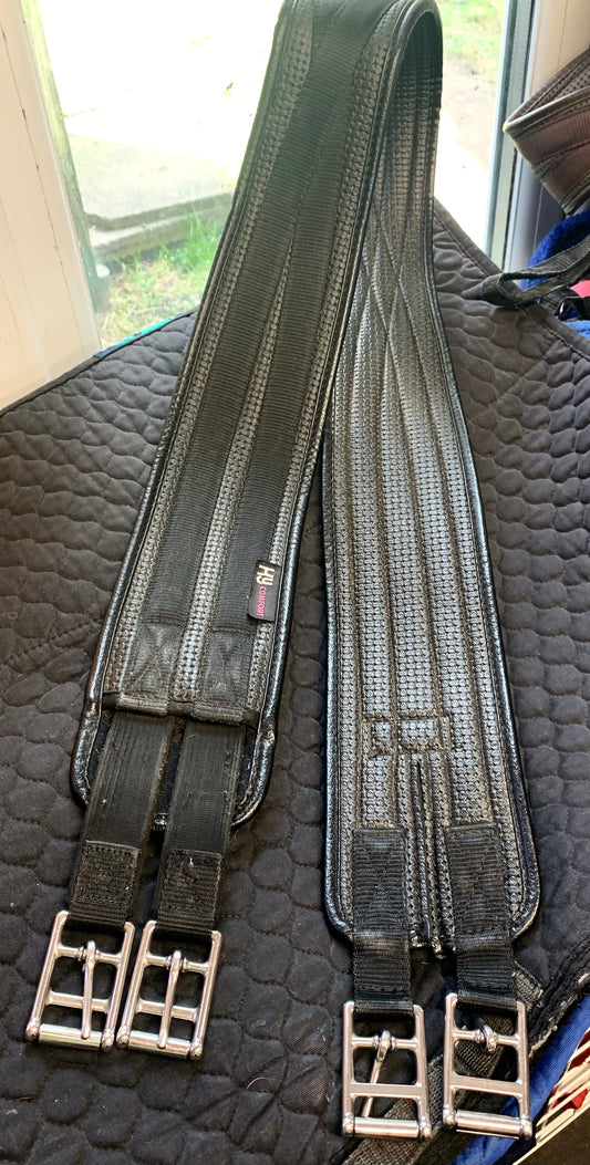 HY comfort waffle girth black 60” elasticated at one end