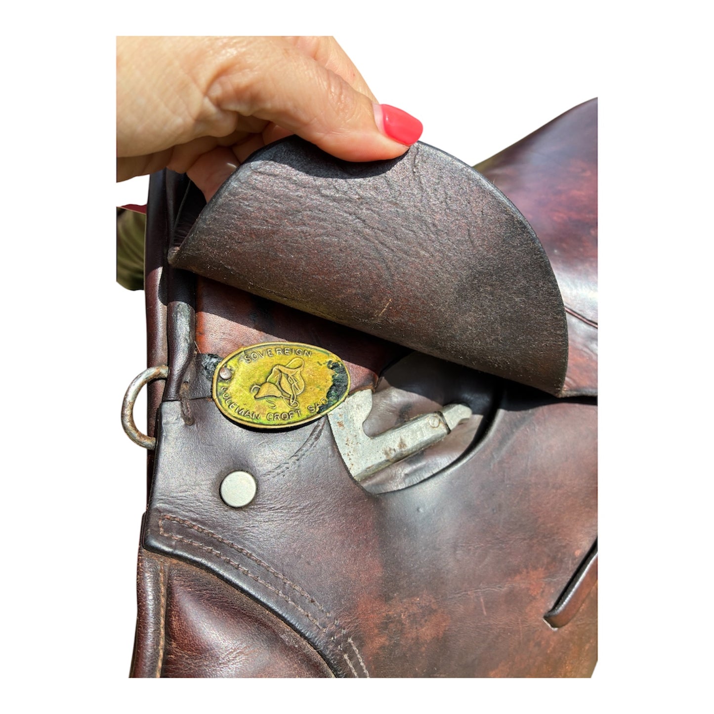 12” tiny tots brown English leather Childs 1st saddle by sovereign Coleman Croft saddlery