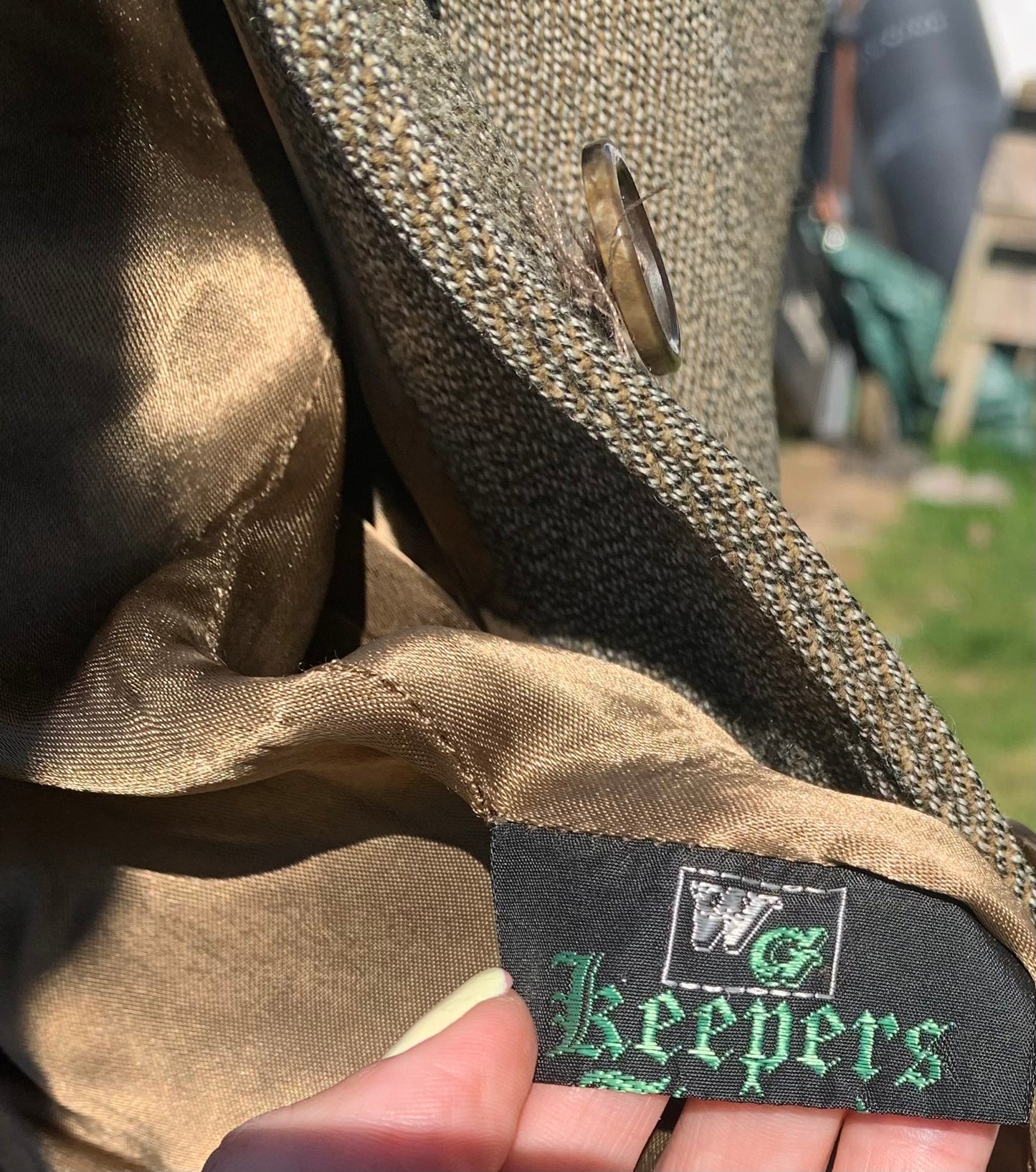 Teens or ladies size 6/8 brown keepers tweed saddle master hacking/show jacket