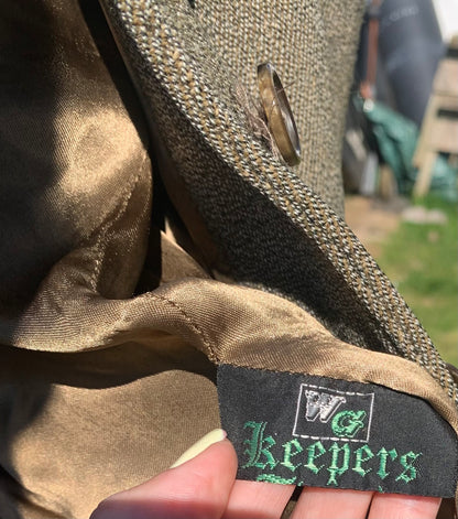 Teens or ladies size 6/8 brown keepers tweed saddle master hacking/show jacket