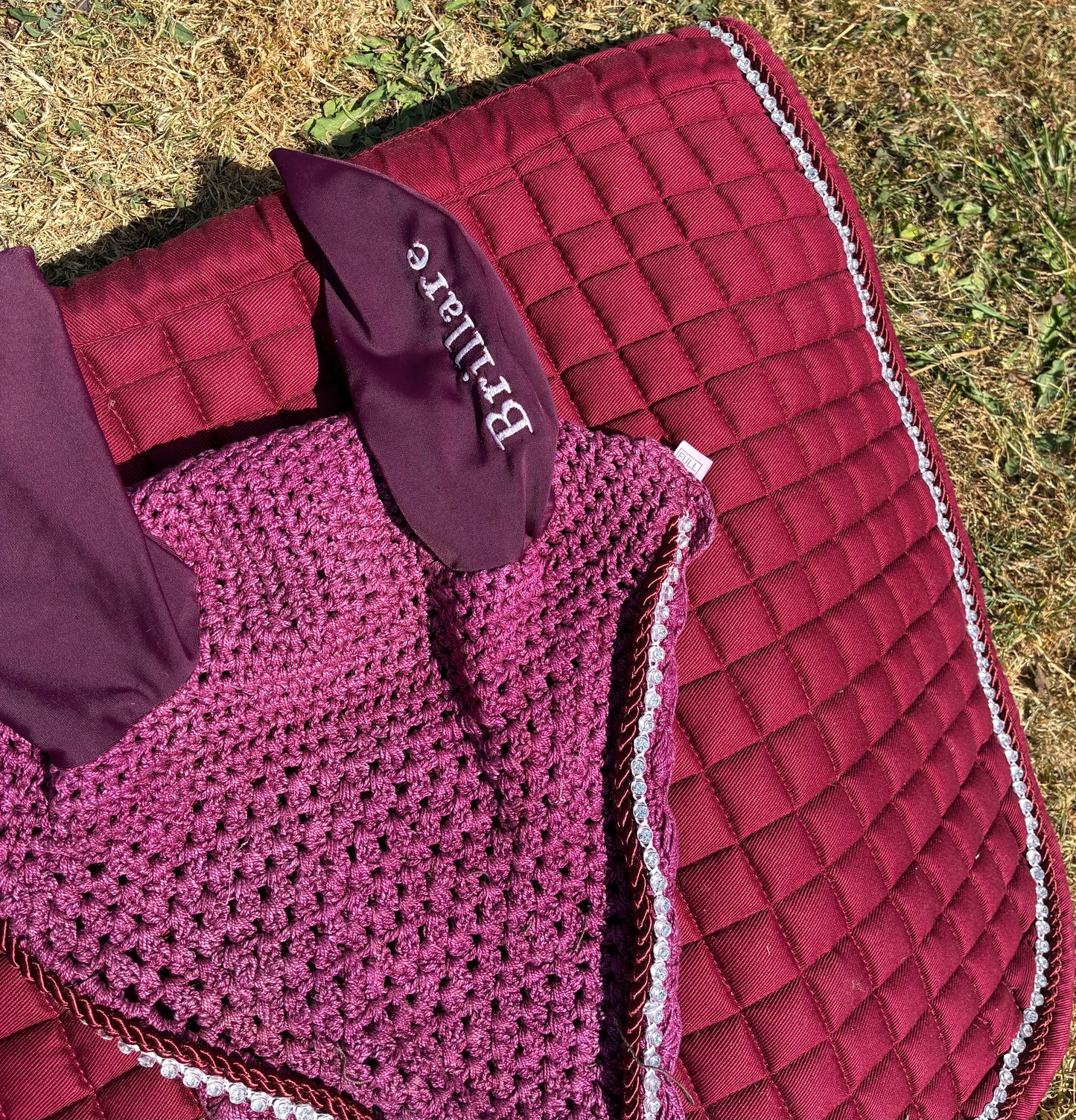Brillare diamante saddle pad and ears full size