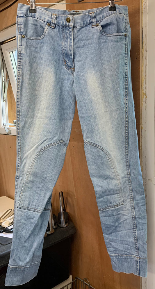 Requisite light wash denim jodhpurs size 12/40