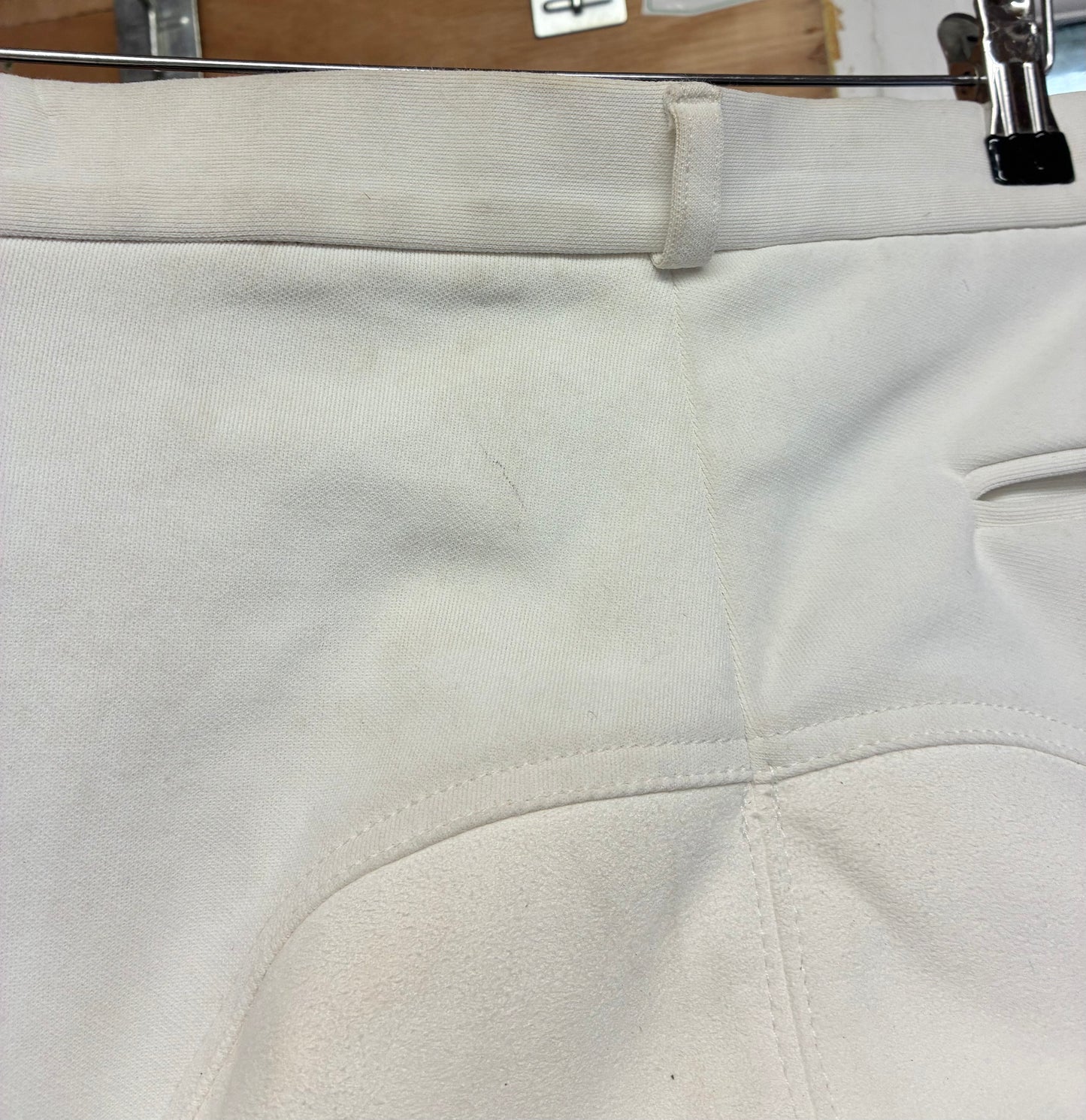 New with tag Mens shires white saddle huggers breeches size 34
