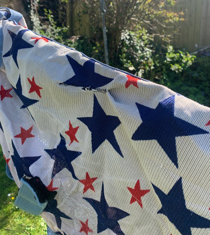 4’6 combo fly rug star print