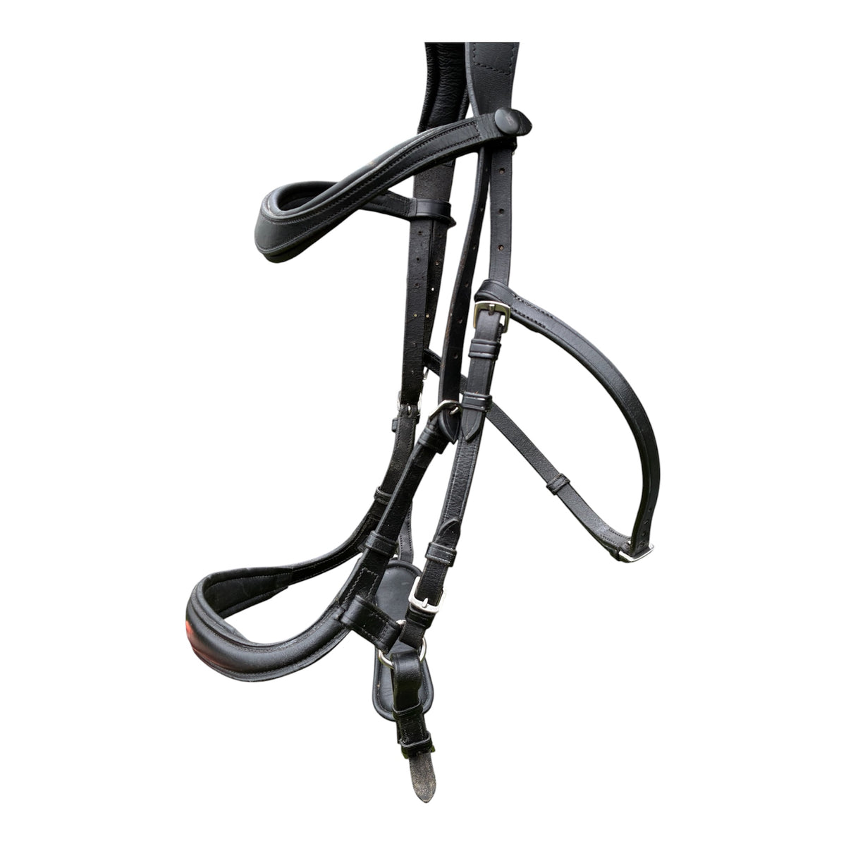 Horsemanship saddlery/Benz equestrian black cob size  anatomical leather bridle