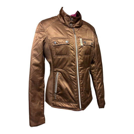 Esperado chocolate brown ladies  jacket rider's best with badges