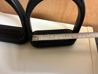 Childs tiny lightweight plastic compositi black Thorowgood stirrups 3.75” (3 3/4”)