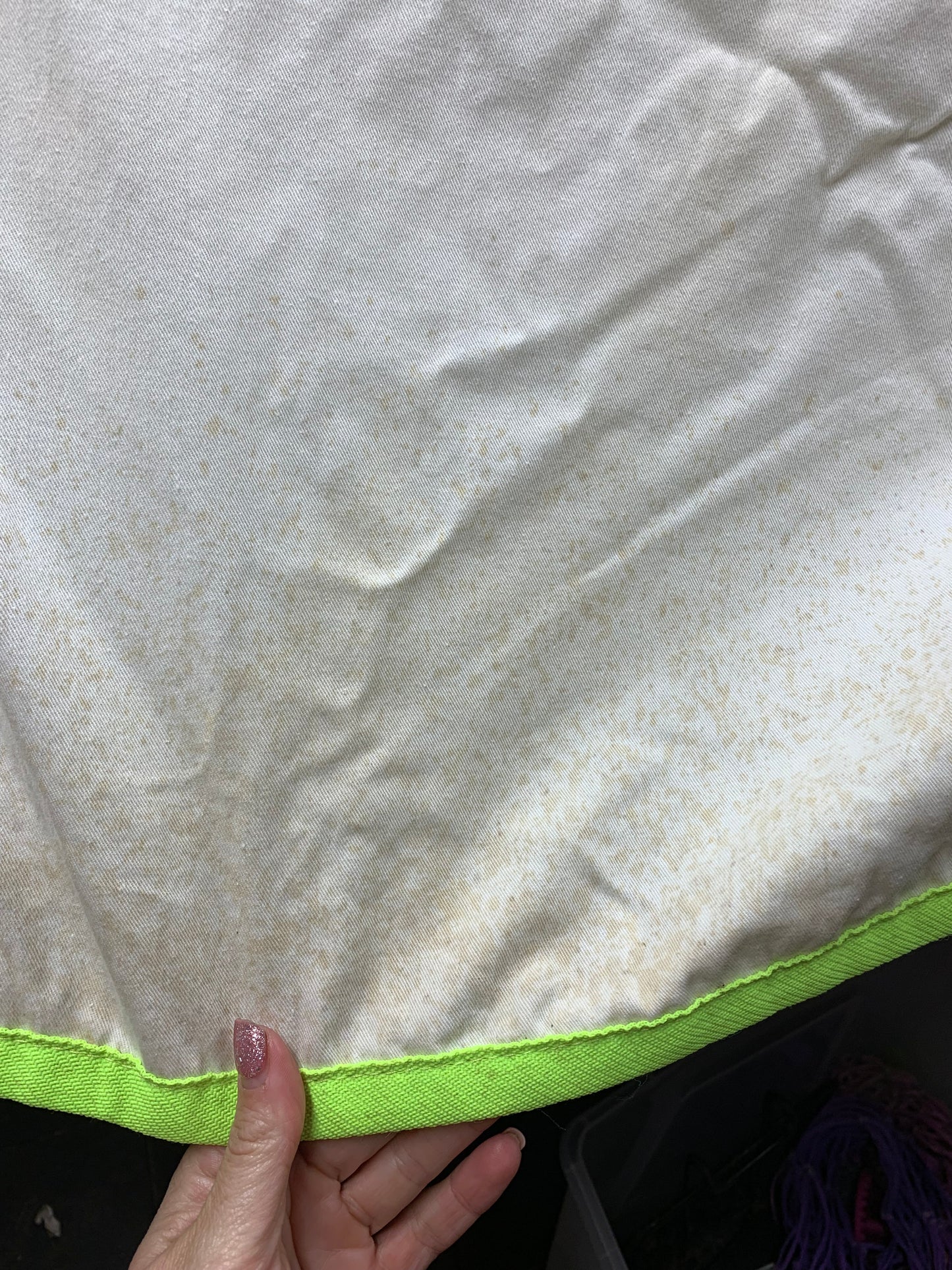 Waterproof yellow hi viz fluorescent aerborn exercise sheet rug 4’0”