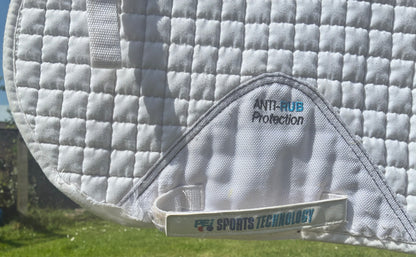 Premier equine 
Size full GP white tech grip anti slip saddle pad
