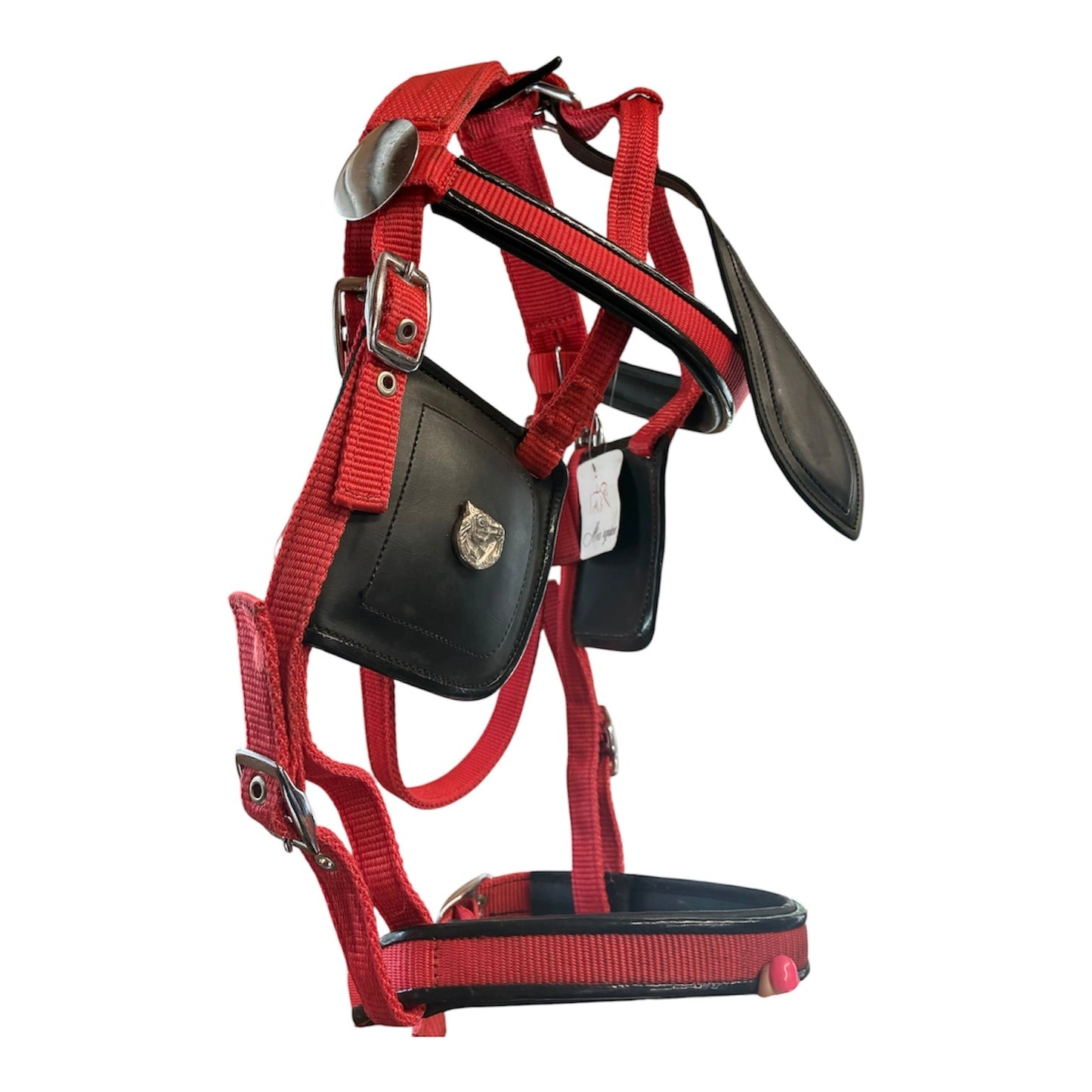 New Red High quality nylon driving bridle
Full size