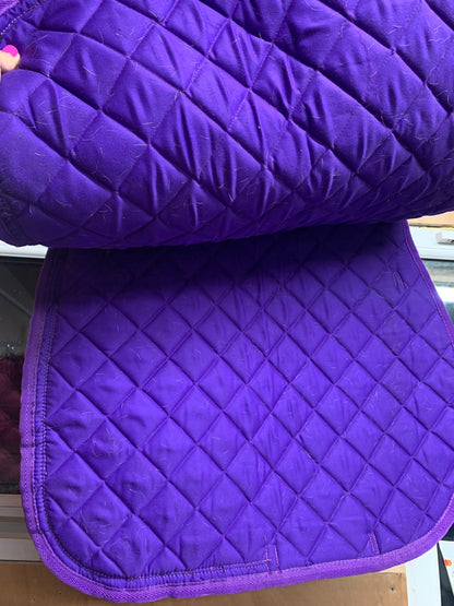 Purple matchy ears and saddle pad set full size