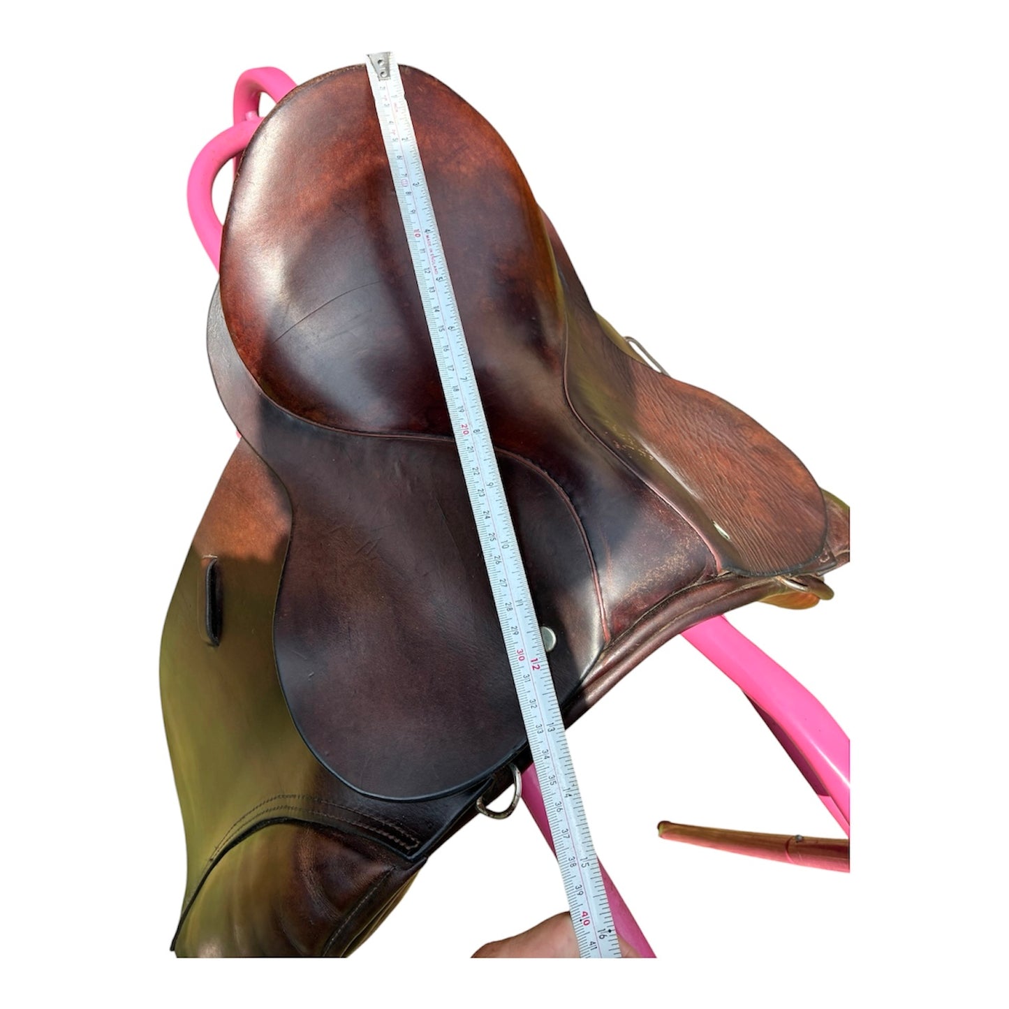 12” tiny tots brown English leather Childs 1st saddle by sovereign Coleman Croft saddlery