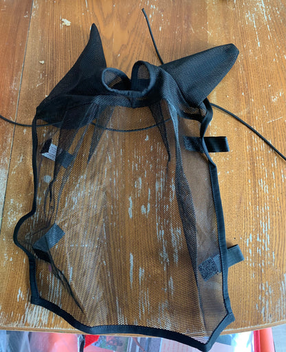 Unworn black equilibrium ride on fly mask size xs extra small