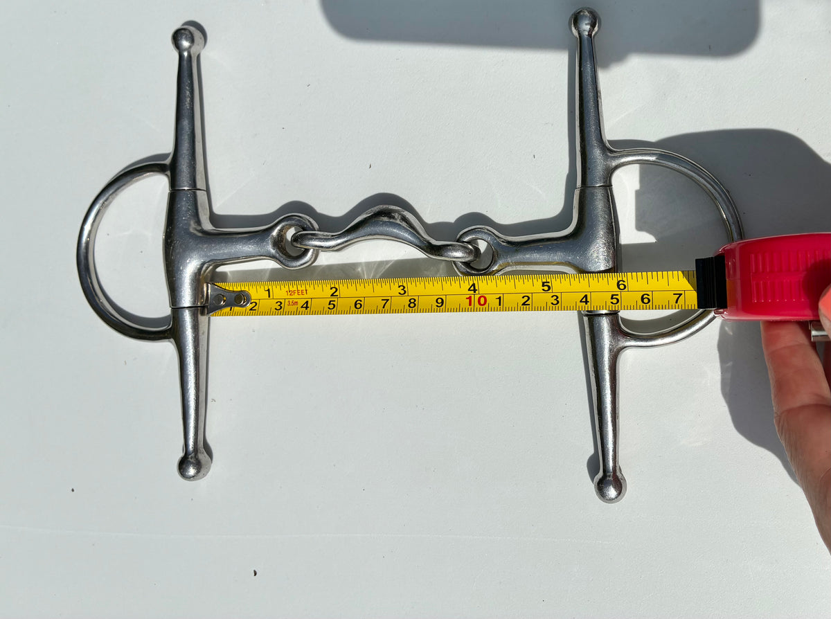 5.5” Full Cheek snaffle Quarter Moon Link double jointed