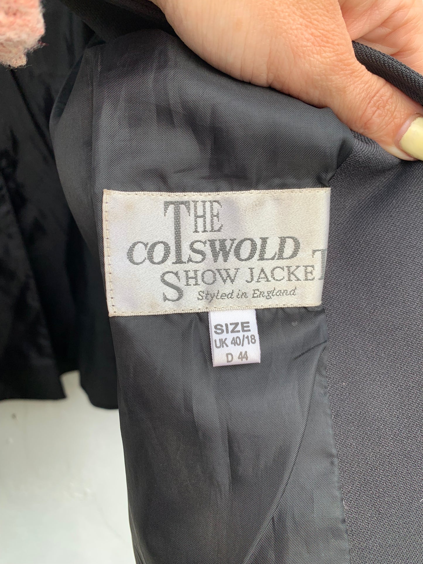 The Cotswold collection Dark brown/black show jacket size 40