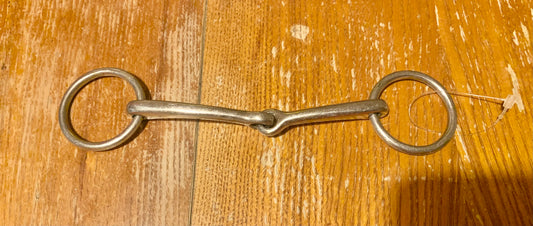 5” small ring thin jointed loose ring snaffle